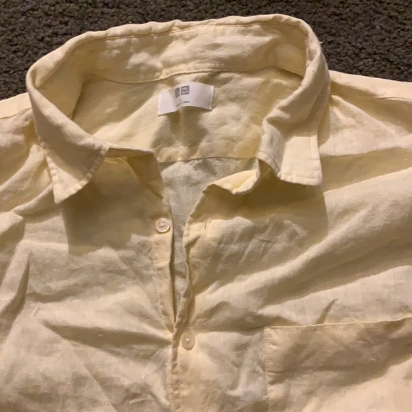 UNI GLO MEN’S LINEN DRESS SHIRT BNWOT - Picture 2 of 6